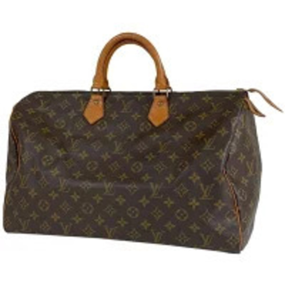 Louis Vuitton Speedy Boston Bag Commuter Handbag Monogram Brown